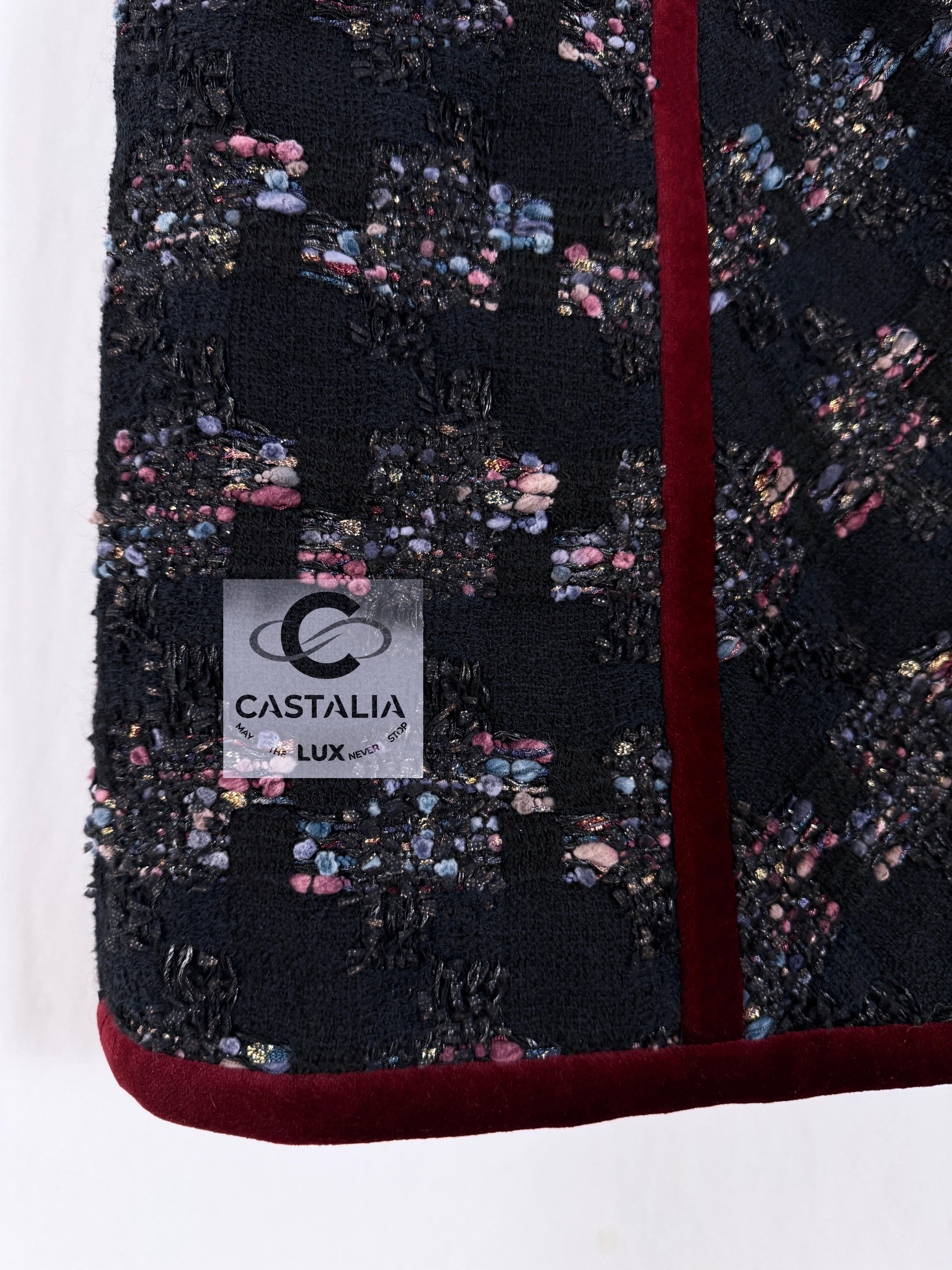 Chanel Keira Knightley Style Lesage Tweed Skirt 34 FR For Sale 3