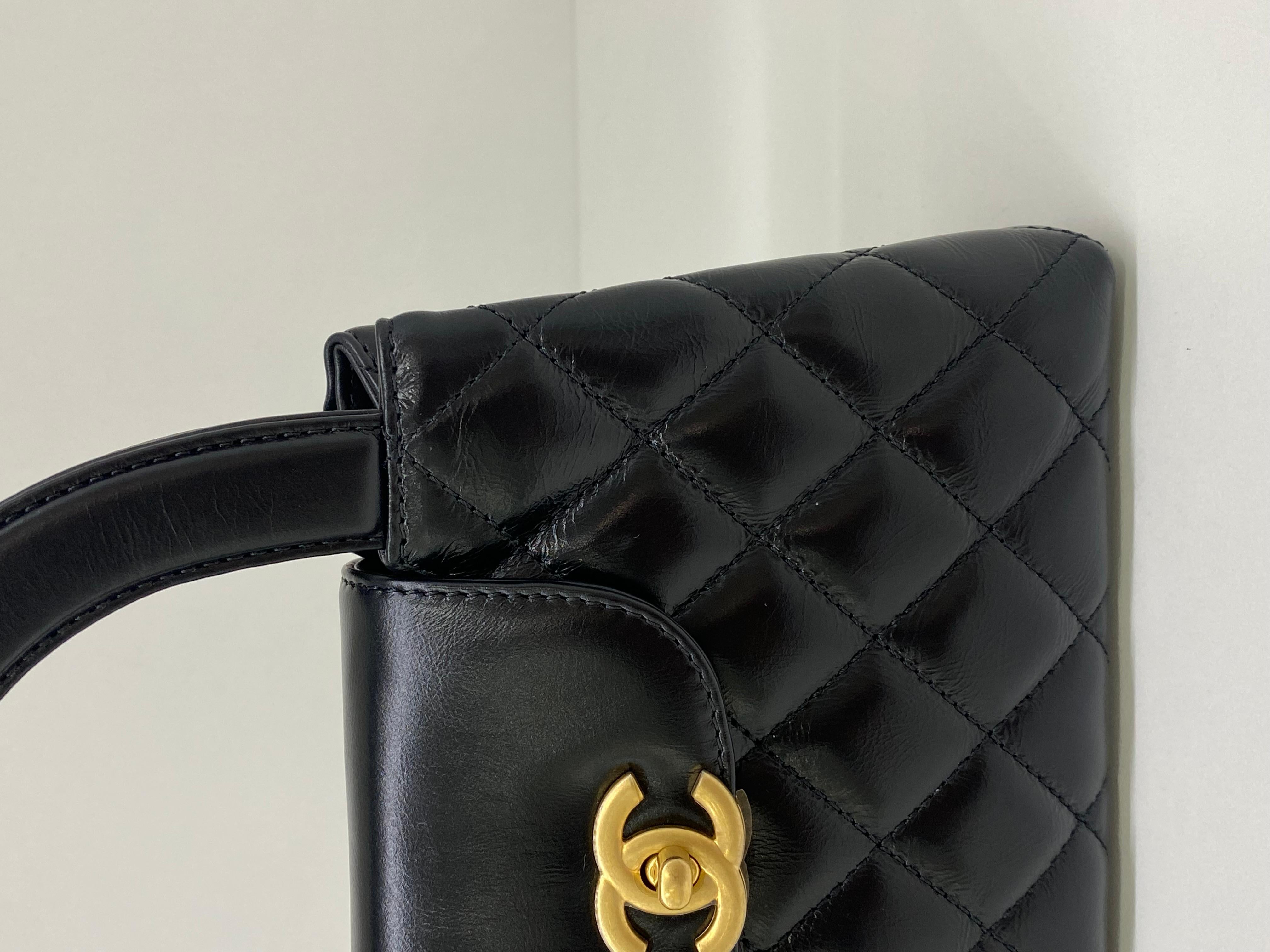 Chanel Kelly Black GHW For Sale 1