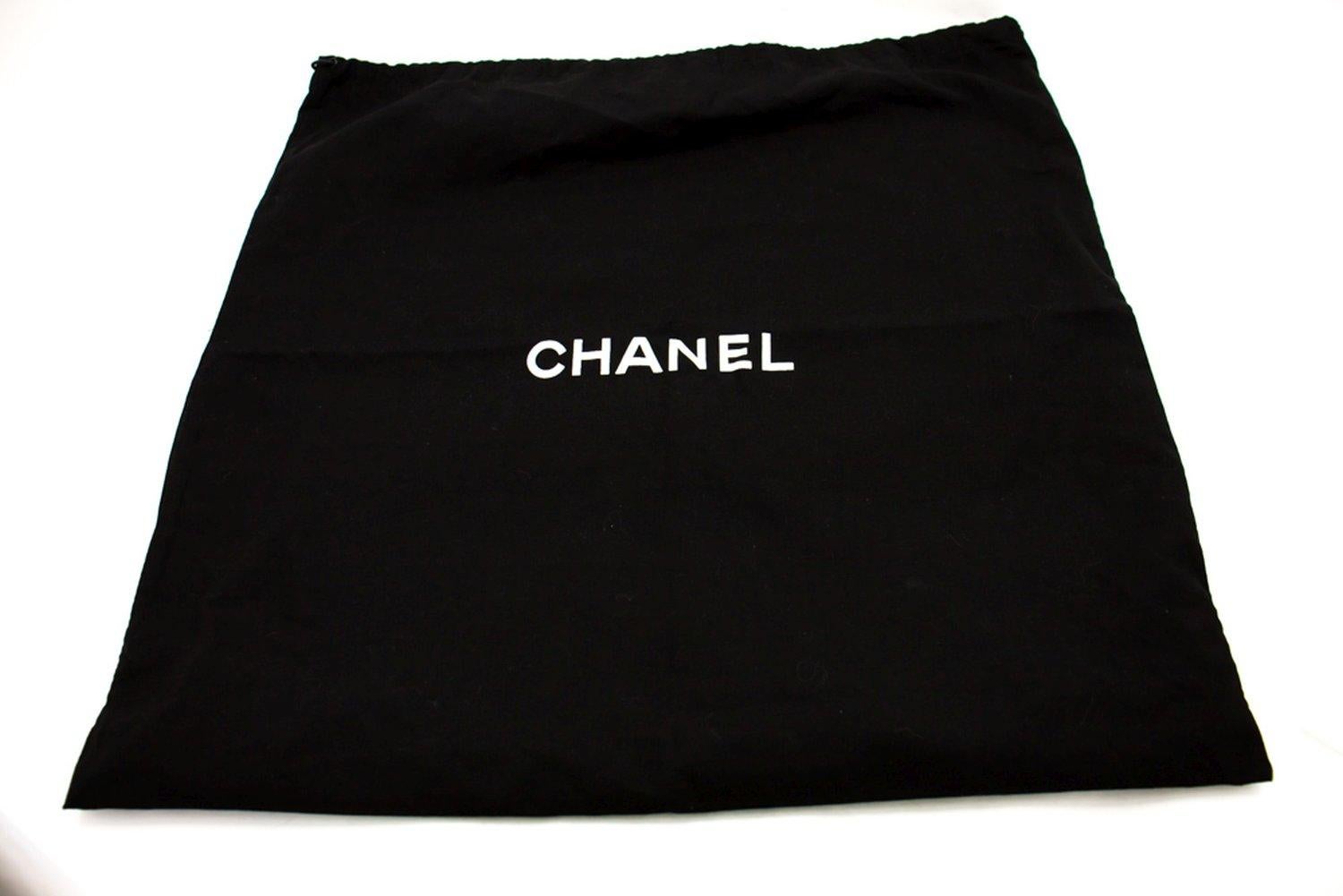 CHANEL Kelly Caviar Handbag Bag Black Flap Leather Gold Hardware 12