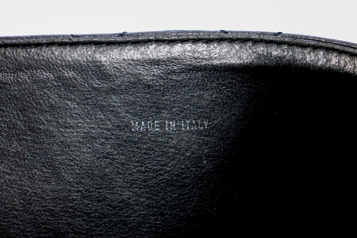 CHANEL Kelly Caviar Handbag Bag Black Flap Leather Silver Hardware 8