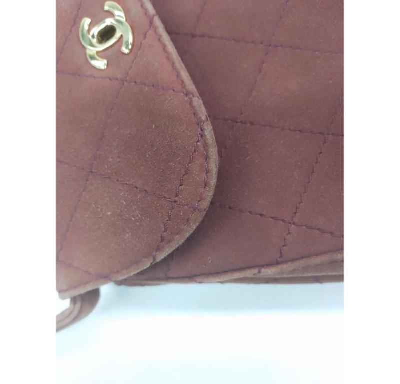 Chanel Kelly Mini 1997 -1999 Caramel Tan Suede Leather Top Handle Bag 10