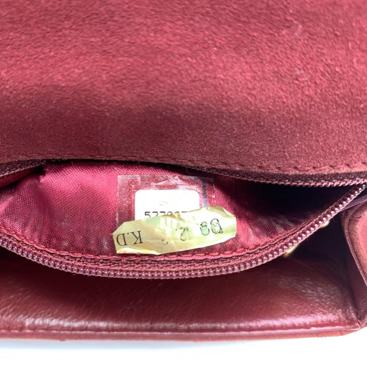 Chanel Kelly Mini 1997 -1999 Caramel Tan Suede Leather Top Handle Bag 2