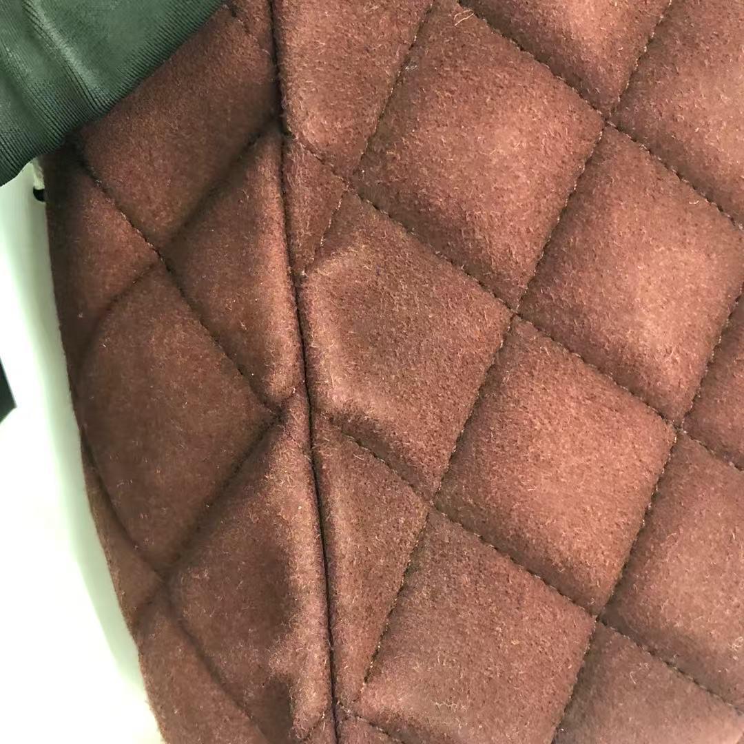 Chanel Kelly Mini Vintage Burgundy Suede Leather Top Handle Bag For Sale 9