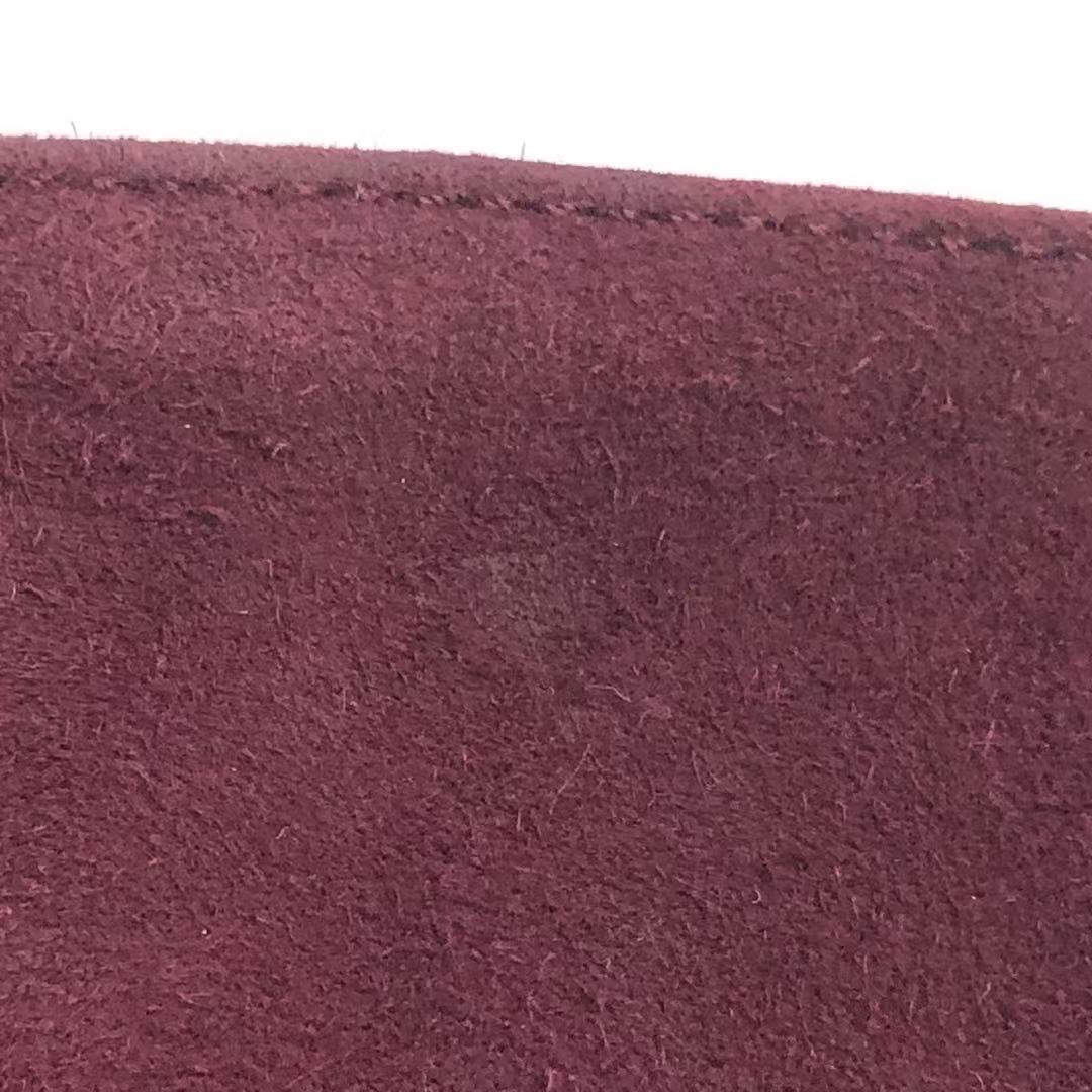 Chanel Kelly Mini Vintage Burgundy Suede Leather Top Handle Bag For Sale 11