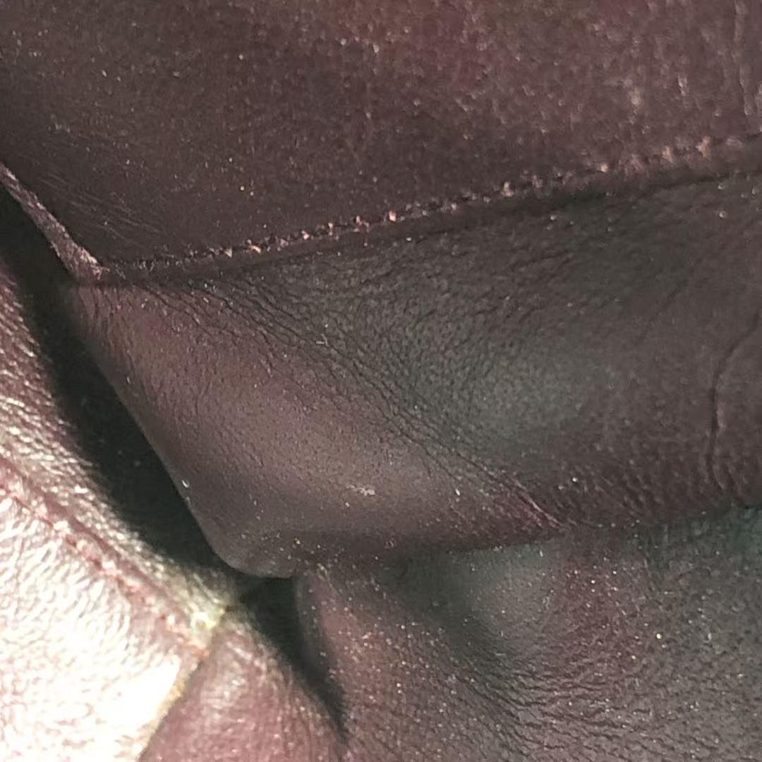 Chanel Kelly Mini Vintage Burgundy Suede Leather Top Handle Bag For Sale 13