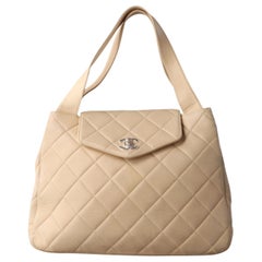 Chanel Kelly Top Handle Bag Beige Lambskin Leather, 1996-1997