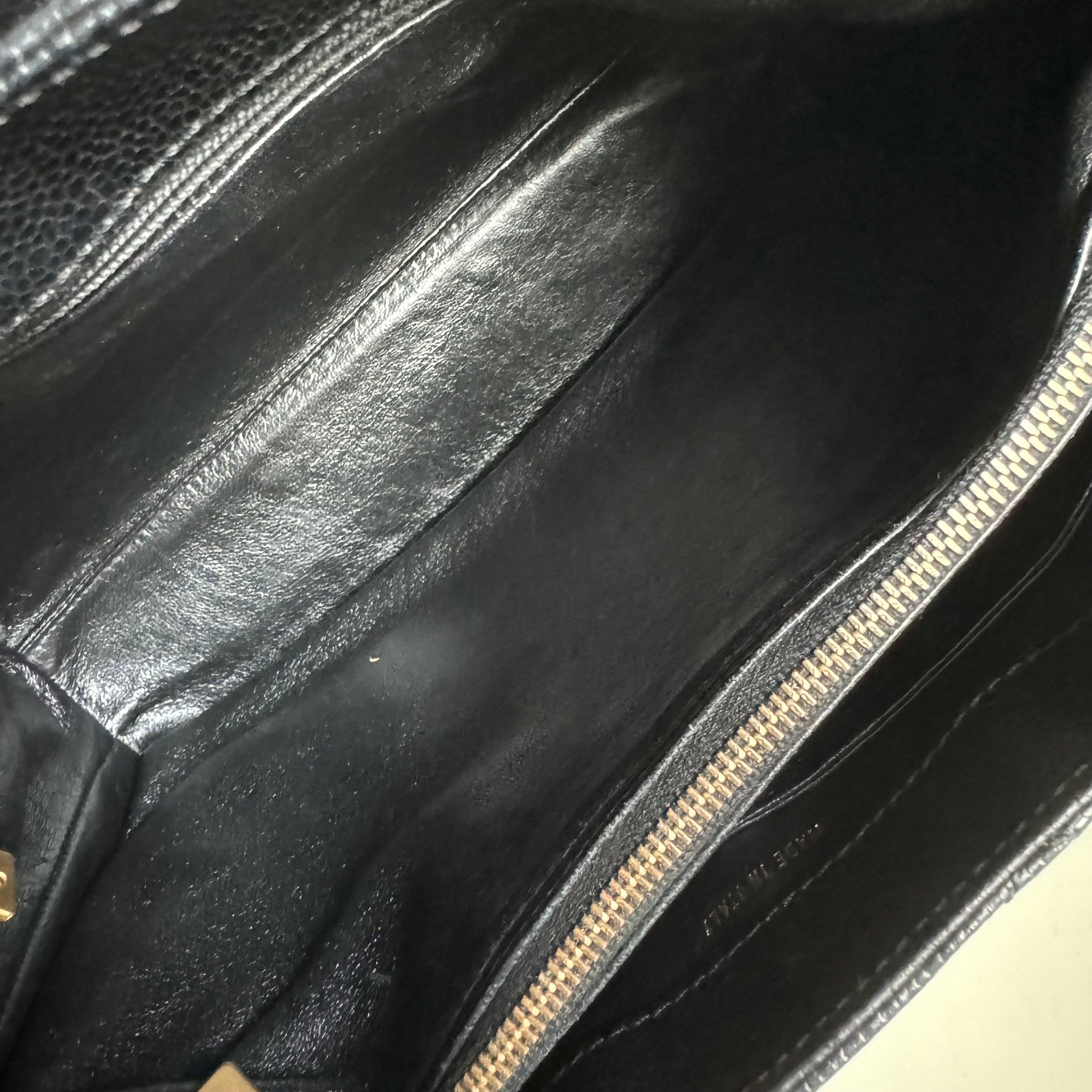 Chanel Kelly Top Handle Bag Black Caviar Leather, 2000-2002 10
