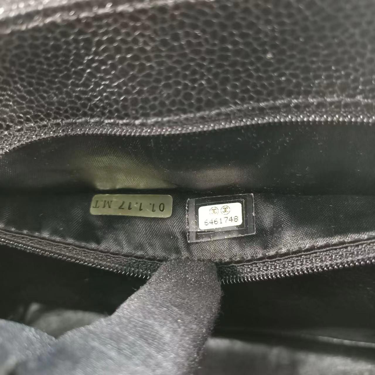 Chanel Kelly Top Handle Bag Black Caviar Leather, 2000-2002 15