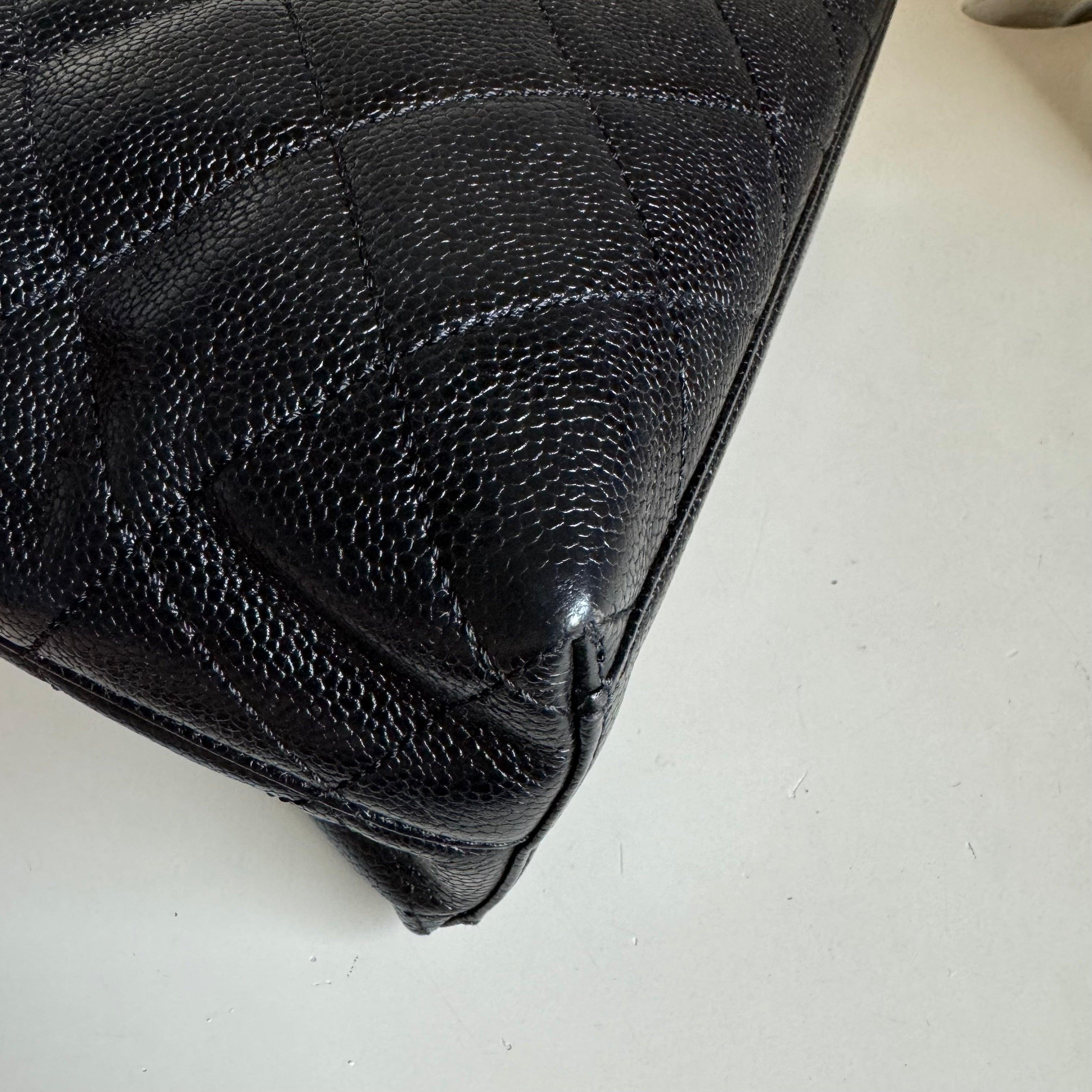 Women's Chanel Kelly Top Handle Bag Black Caviar Leather, 2000-2002