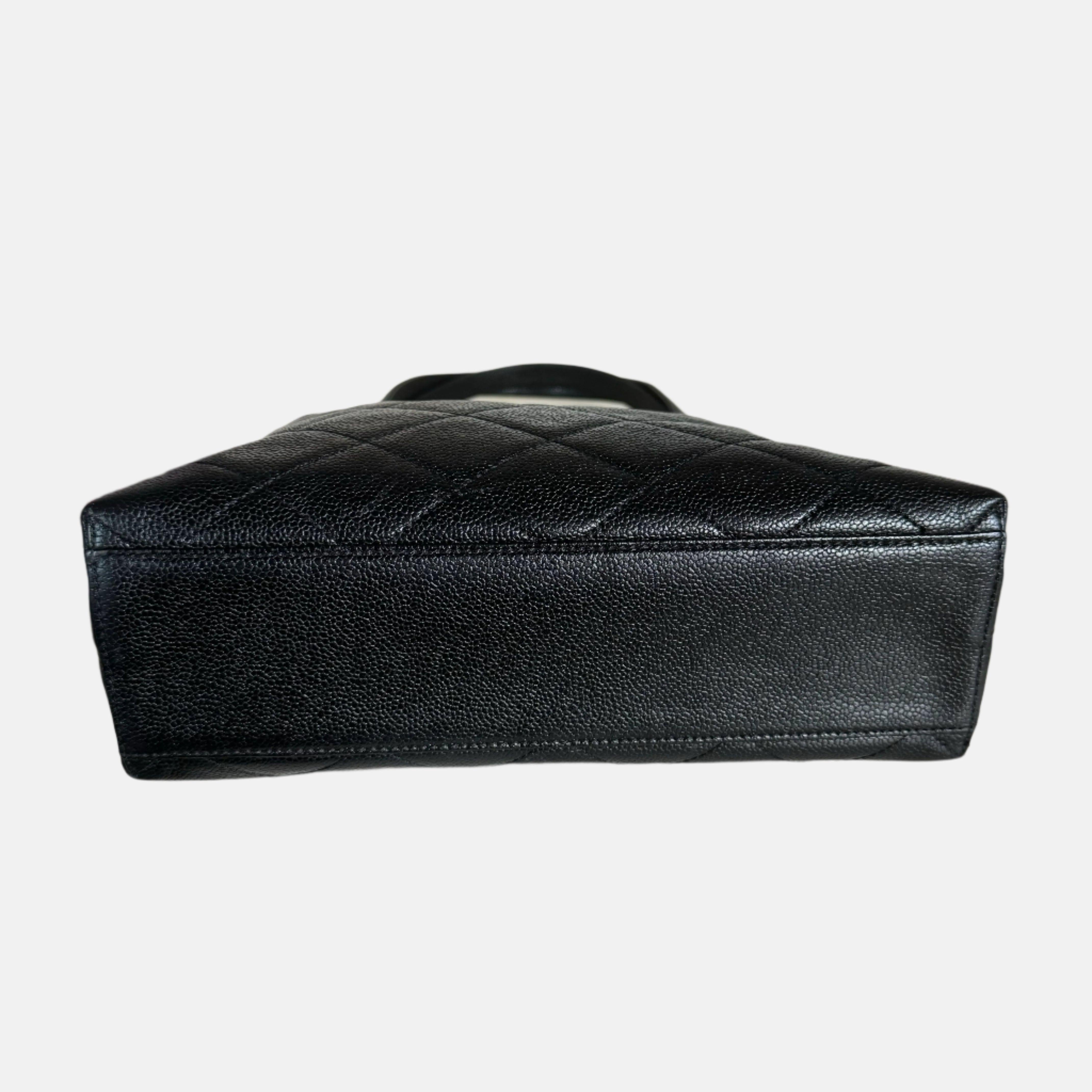 Chanel Kelly Top Handle Bag Black Caviar Leather, 2000-2002 1