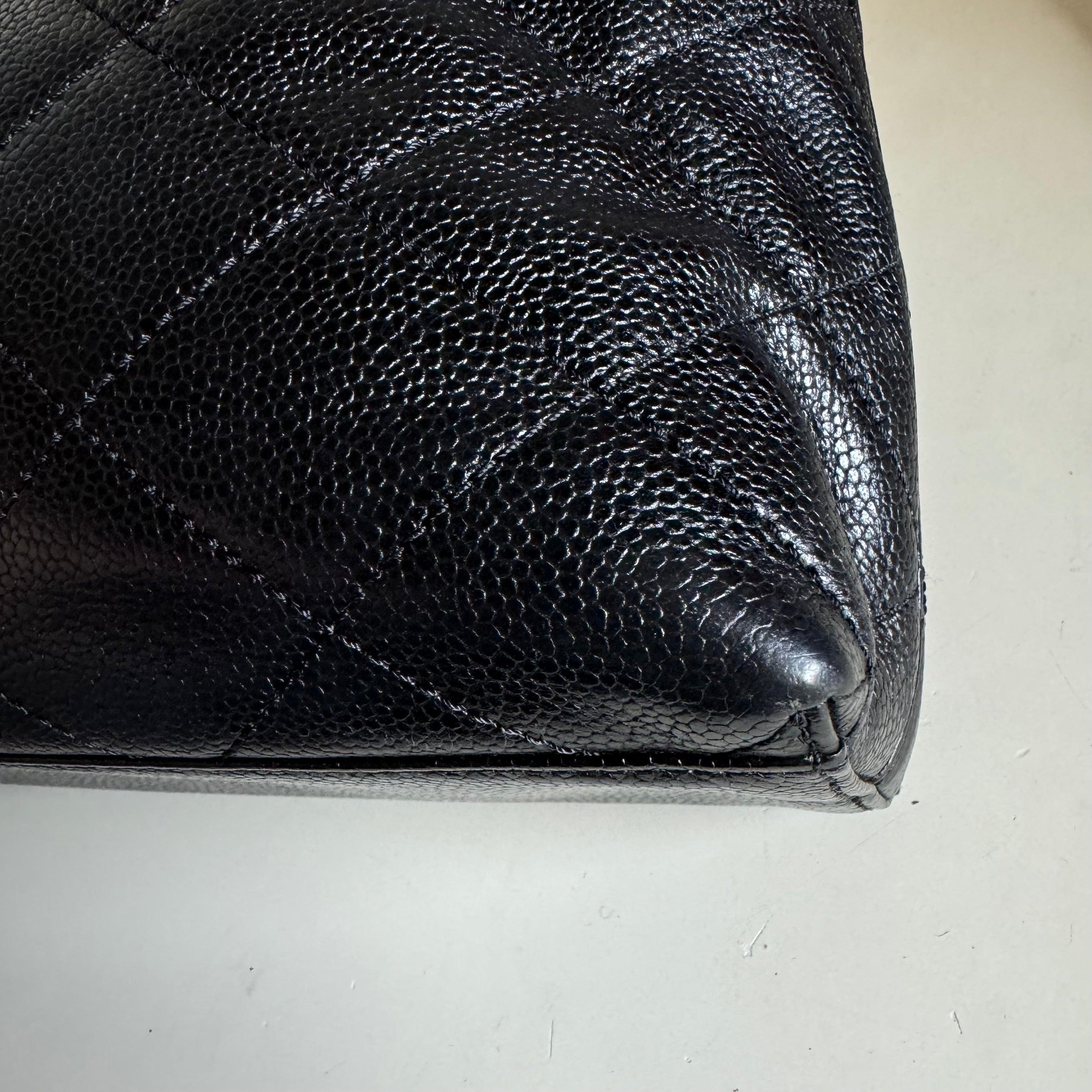 Chanel Kelly Top Handle Bag Black Caviar Leather, 2000-2002 3