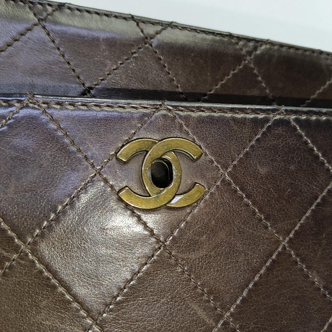 Chanel Kelly Vintage Brown Calfskin Leather Top Handle Bag en vente 6