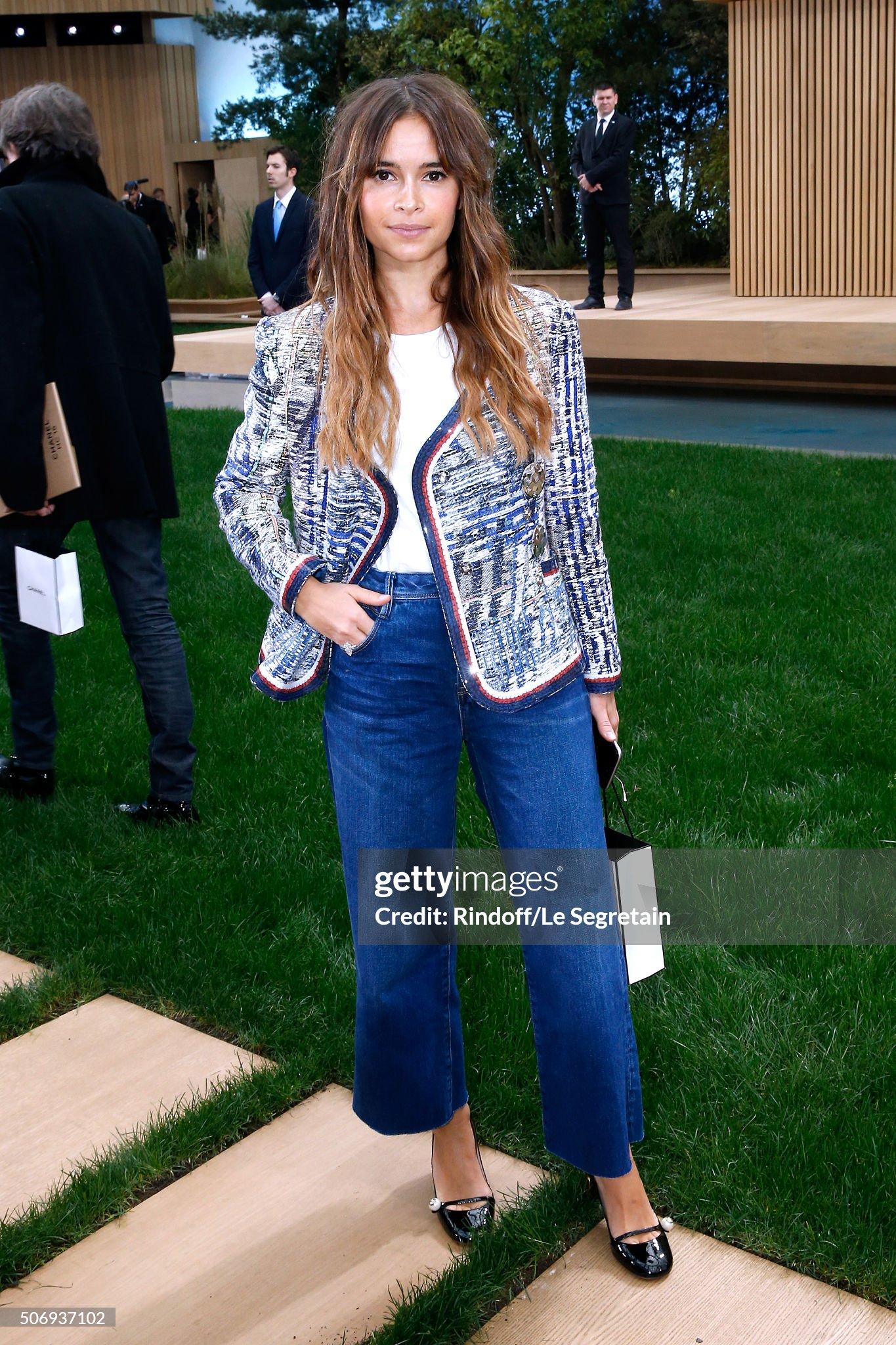 Women's or Men's Chanel Kendall Jenner Style New Blue Lesage Tweed Jacket 36 FR