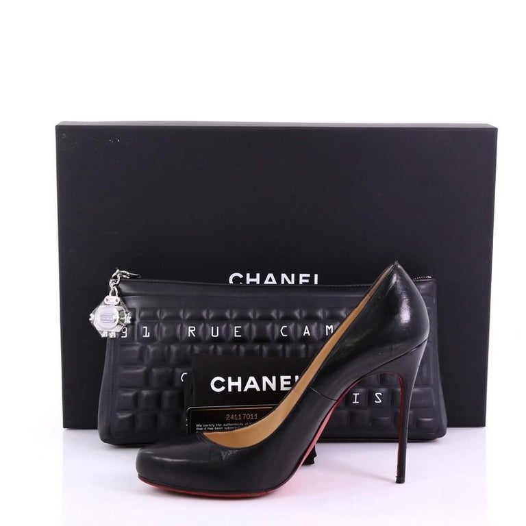 Chanel Keyboard Zip Pouch Calfskin at 1stDibs
