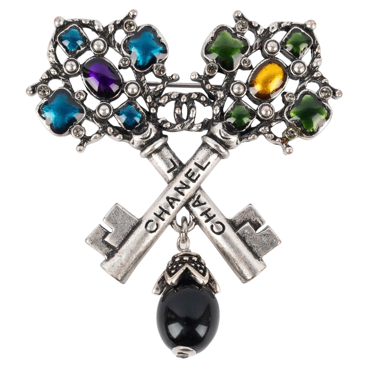 Chanel "Keys" Brooch, 2017