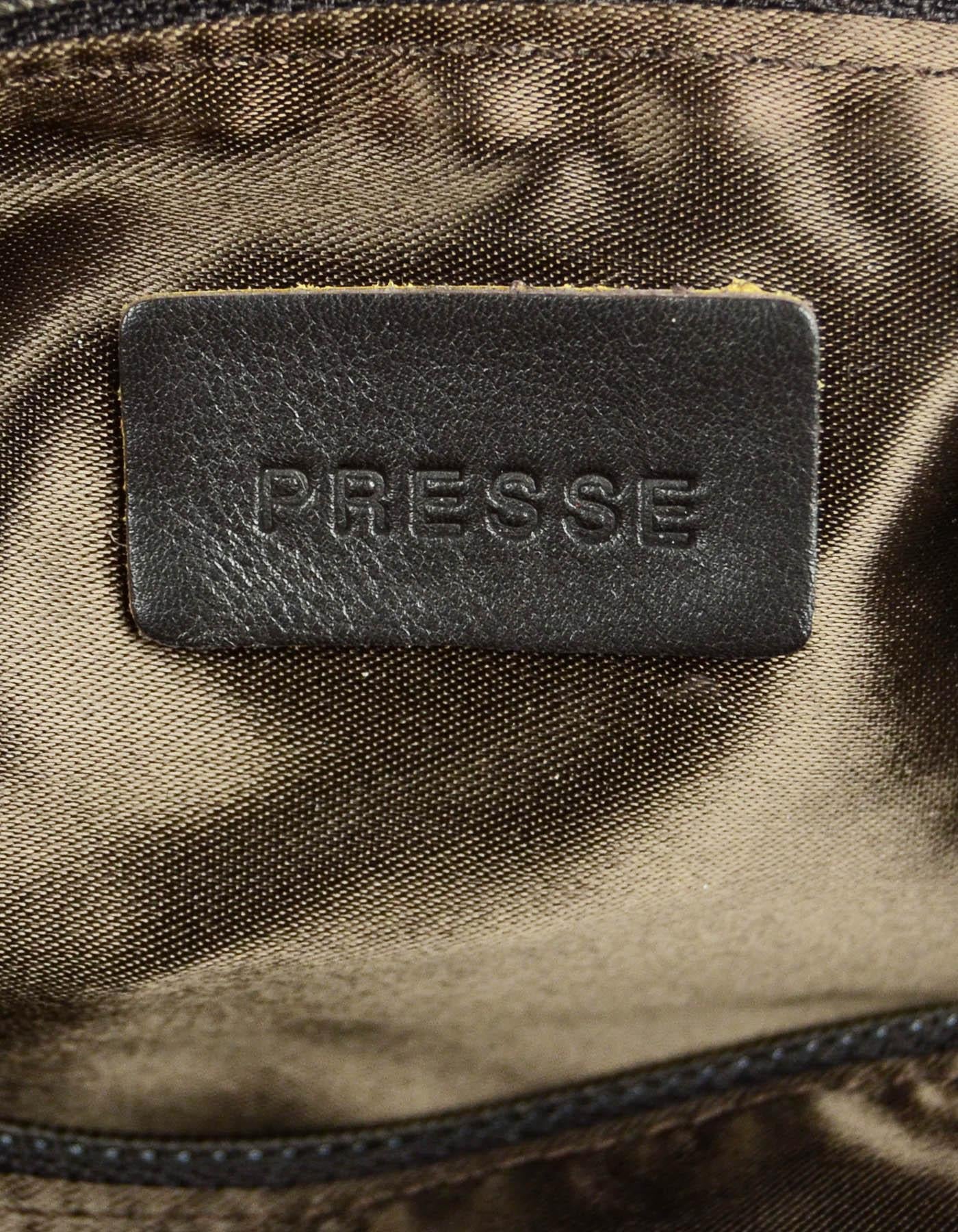 Chanel Khaki Logo Printed Canvas Travel Ligne Frame Bag 5