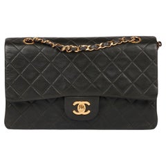 Chanel Khaki Quilted Lambskin Vintage Medium Classic Double Flap Bag