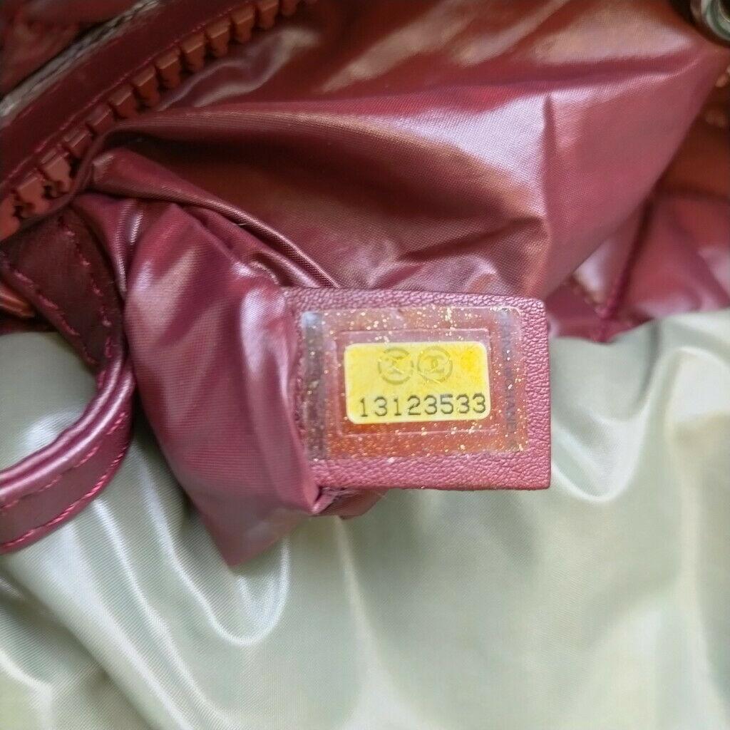 Chanel Khaki Reversible Leather And Nylon Hand Bag 3
