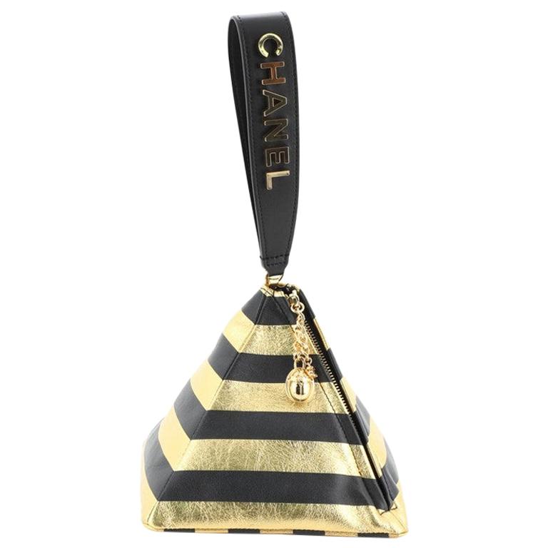 Chanel Kheops Pyramid Bag Striped Lambskin
