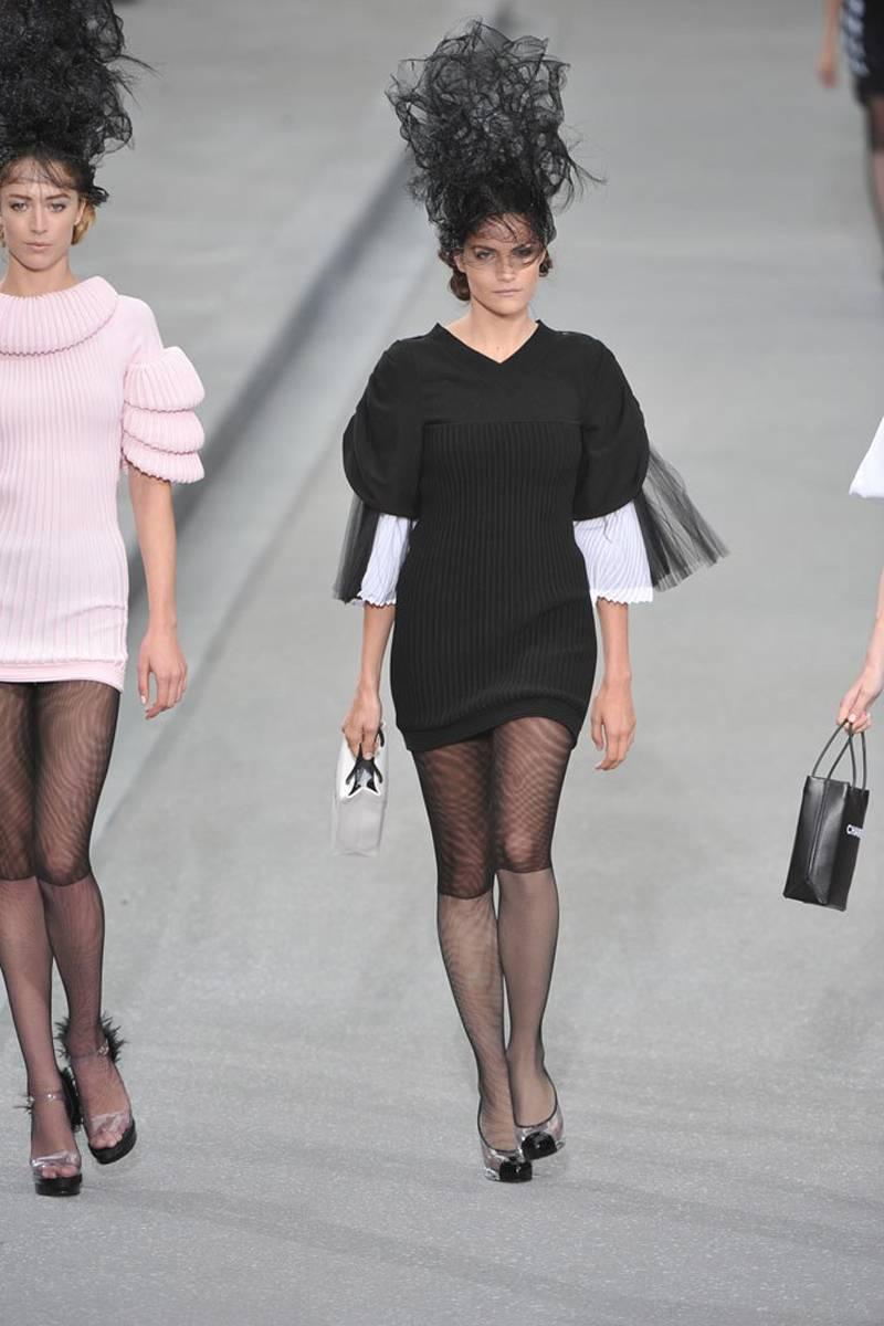 Chanel Runway Knit & Tulle Mini Dress, Spring-Summer 2009 4