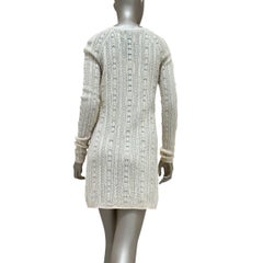 Chanel Knit Cream Wool Blend Dress Sz.40