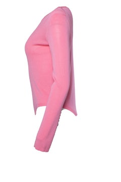 Chanel, knitted barbie pink asymmetric top