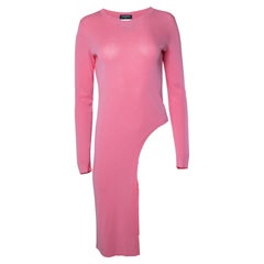 Chanel, knitted barbie pink asymmetric top