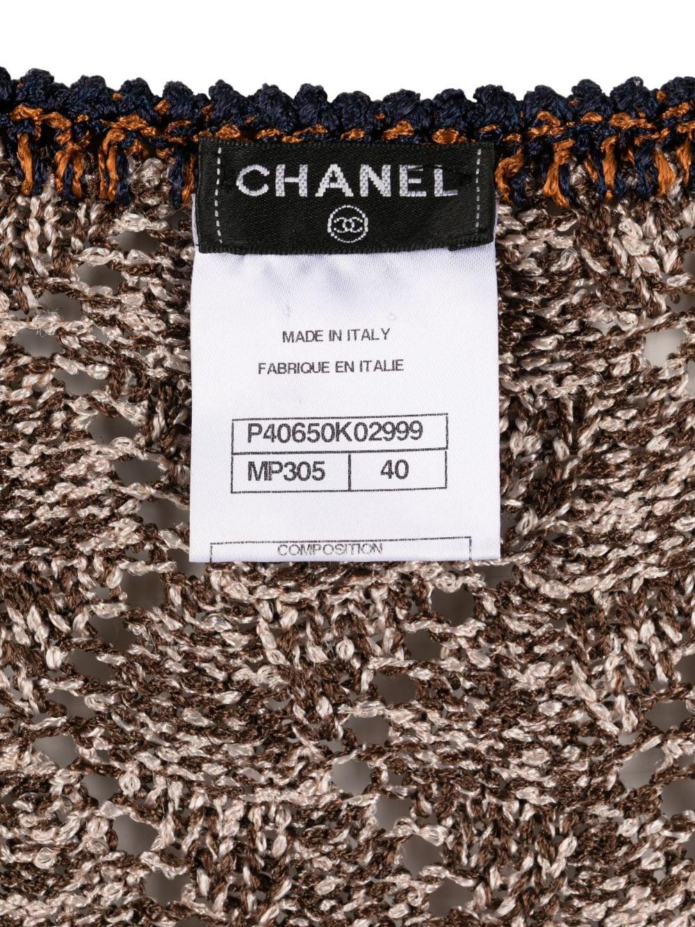 Chanel - Robe en maille longueur genou en vente 2
