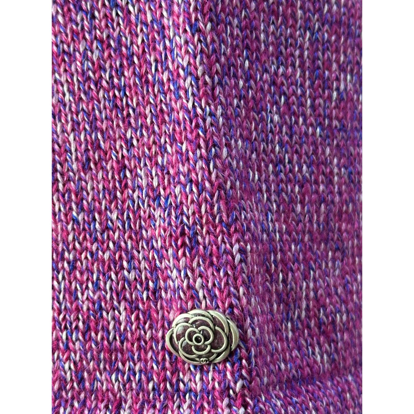 Chanel gestricktes Midi-Rollkragenkleid Sz.38 Damen im Angebot