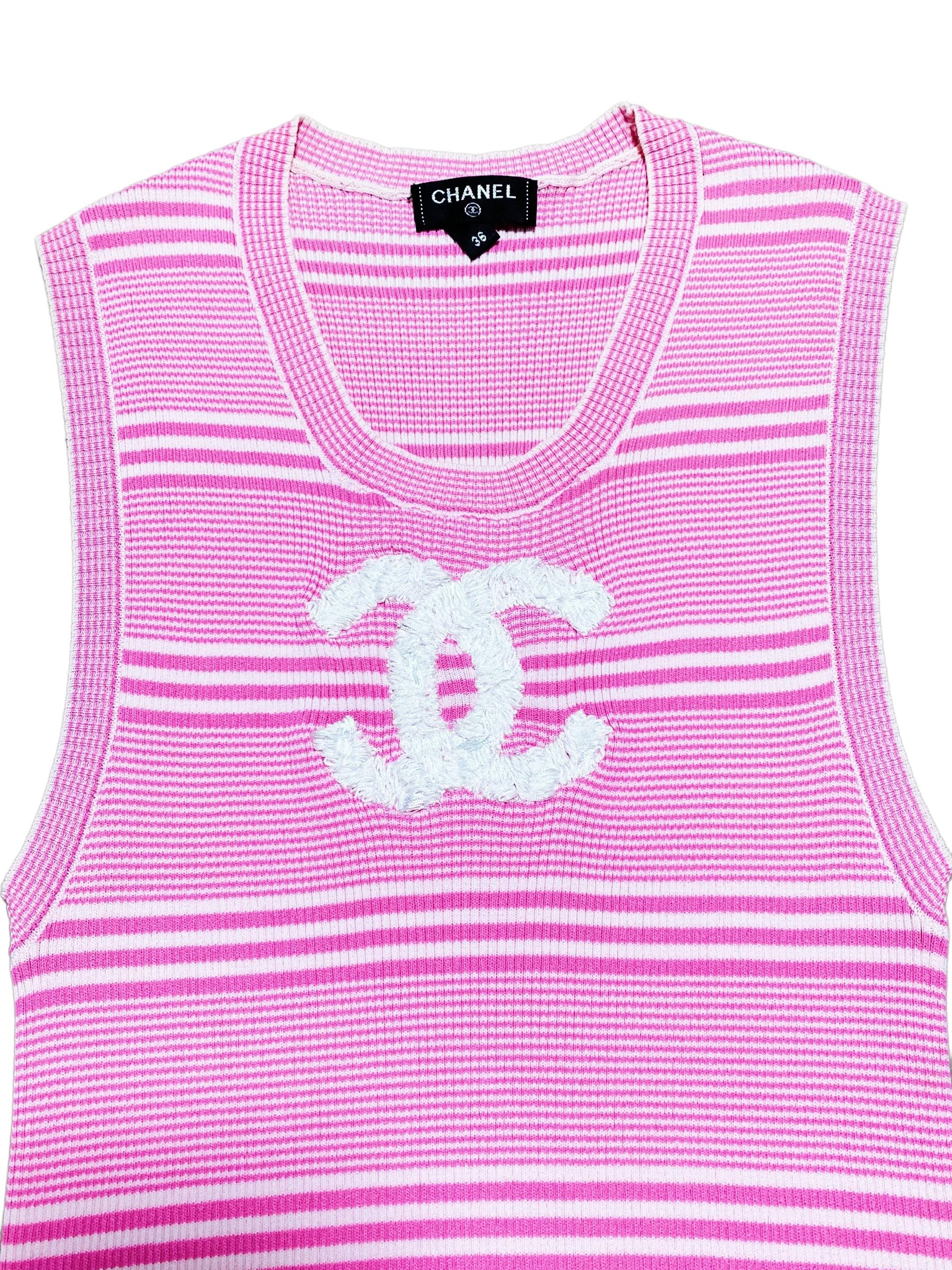 chanel top pink