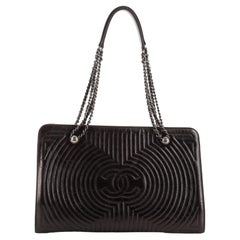 Chanel Korean Garden Einkaufstasche gestepptes Kalbsleder groß