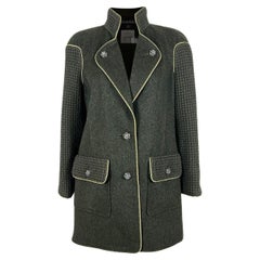 Chanel Kris Jenner Style Waffle Tweed Coat