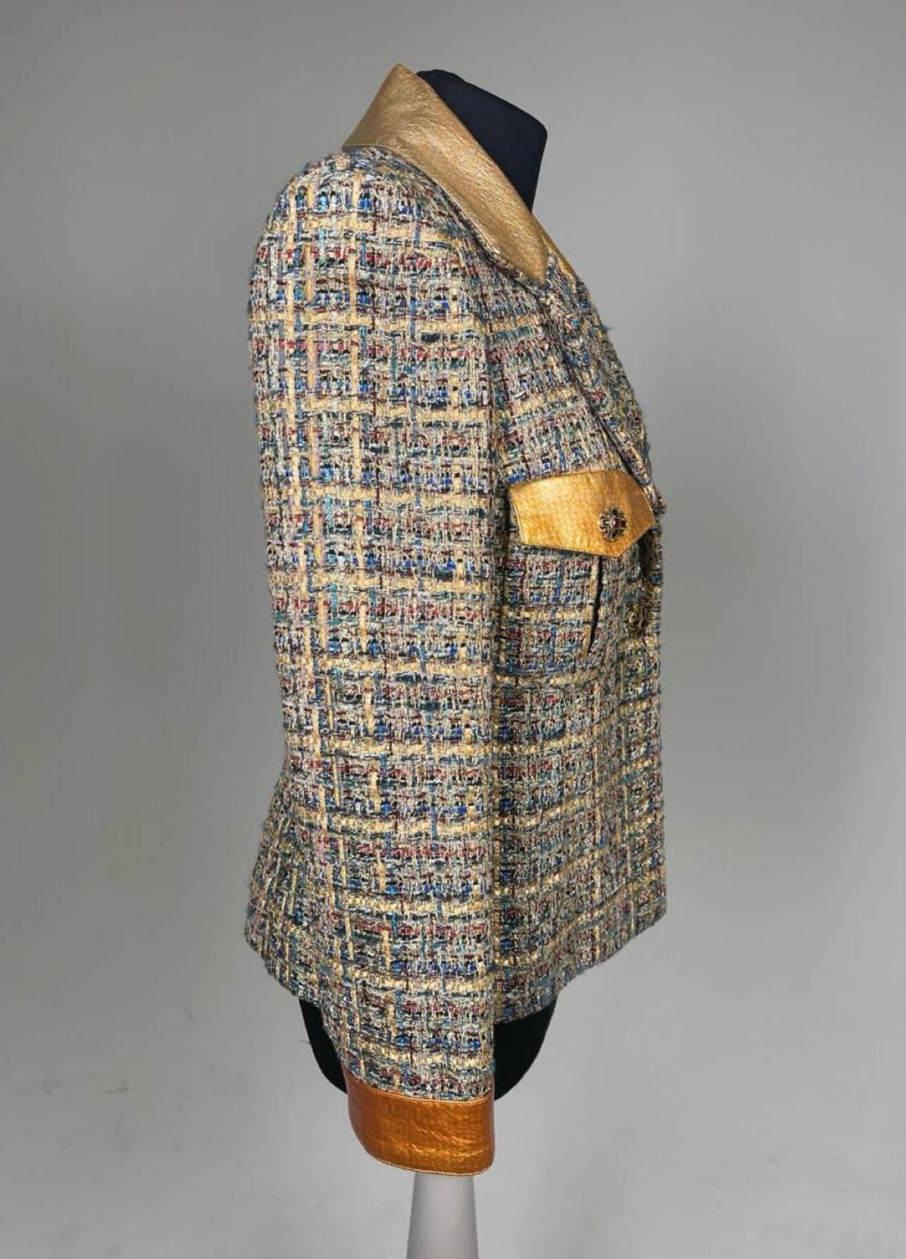 Chanel Kristem Stewart Style Paris / Egypt Tweed Jacket  For Sale 7