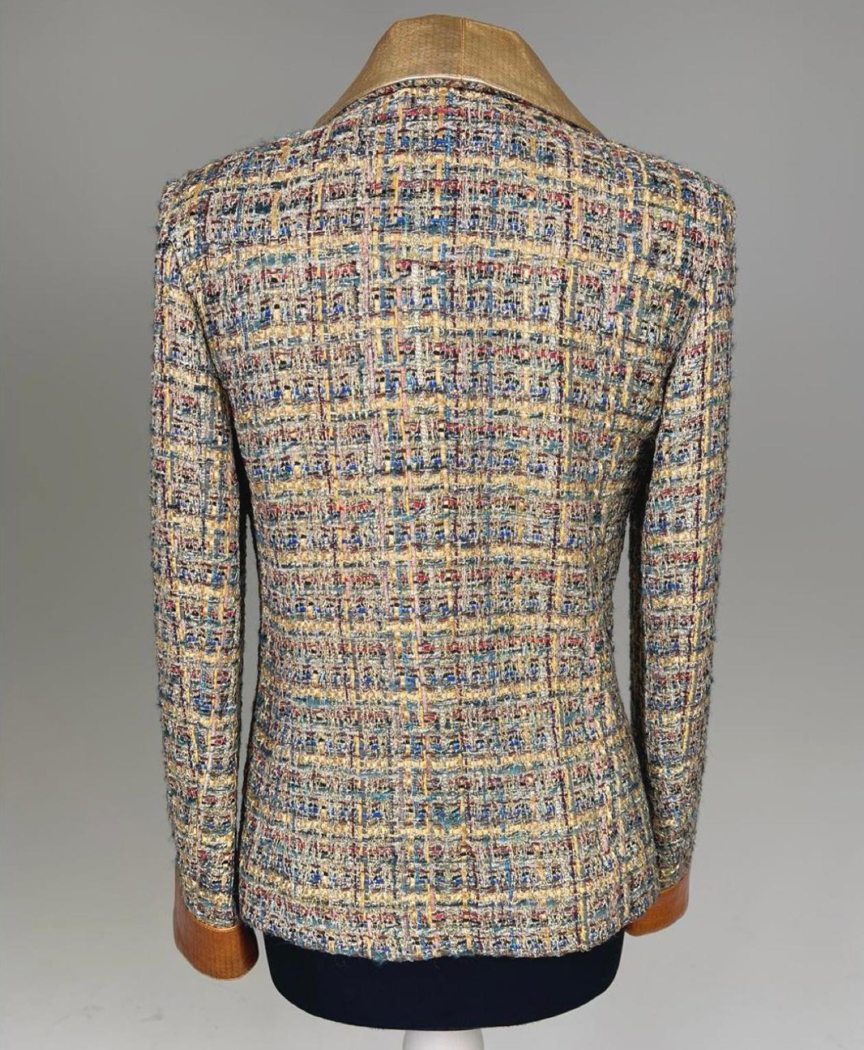 Chanel Kristem Stewart Style Paris / Egypt Tweed Jacket 7