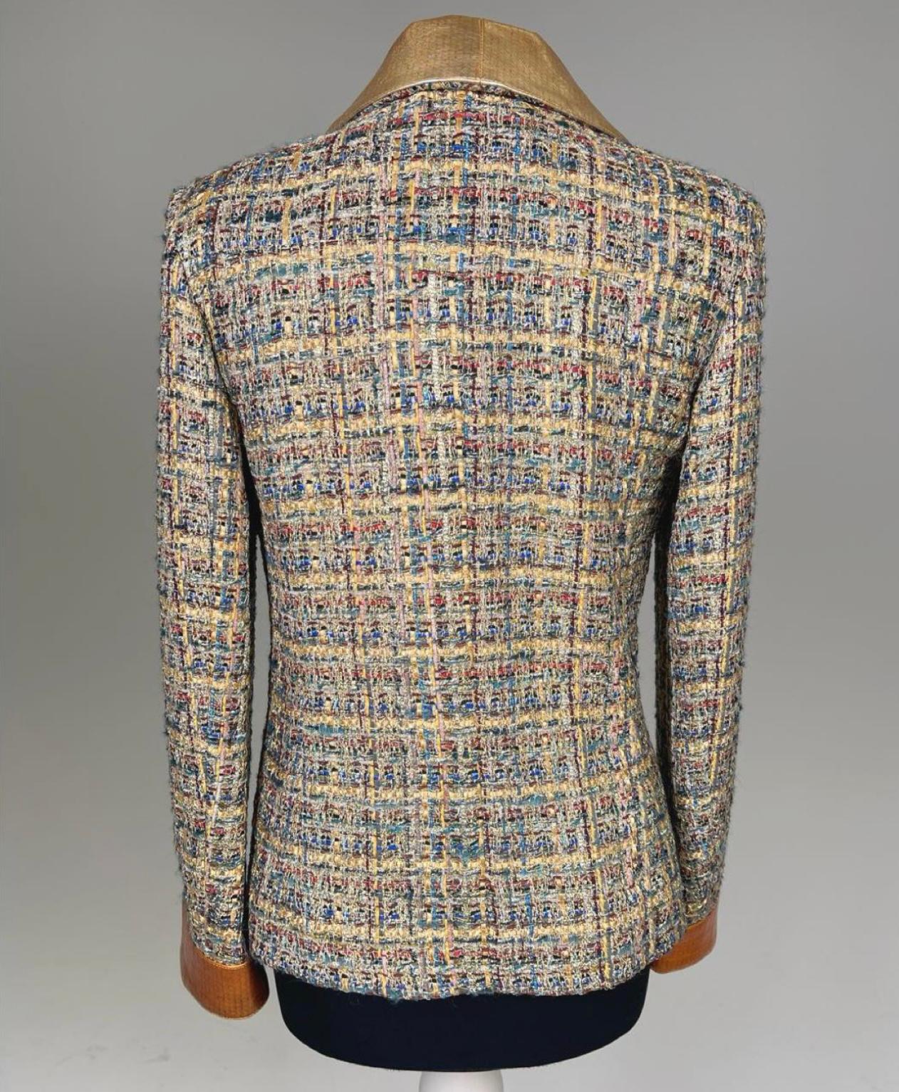 Chanel Kristem Stewart Style Paris / Egypt Tweed Jacket  For Sale 8