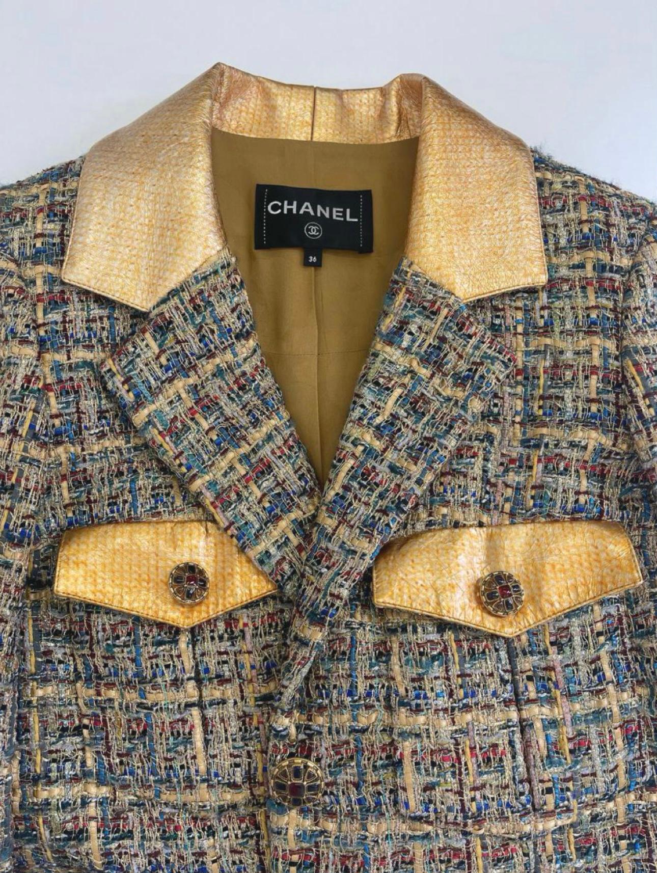 Chanel Kristem Stewart Style Paris / Egypt Tweed Jacket 9