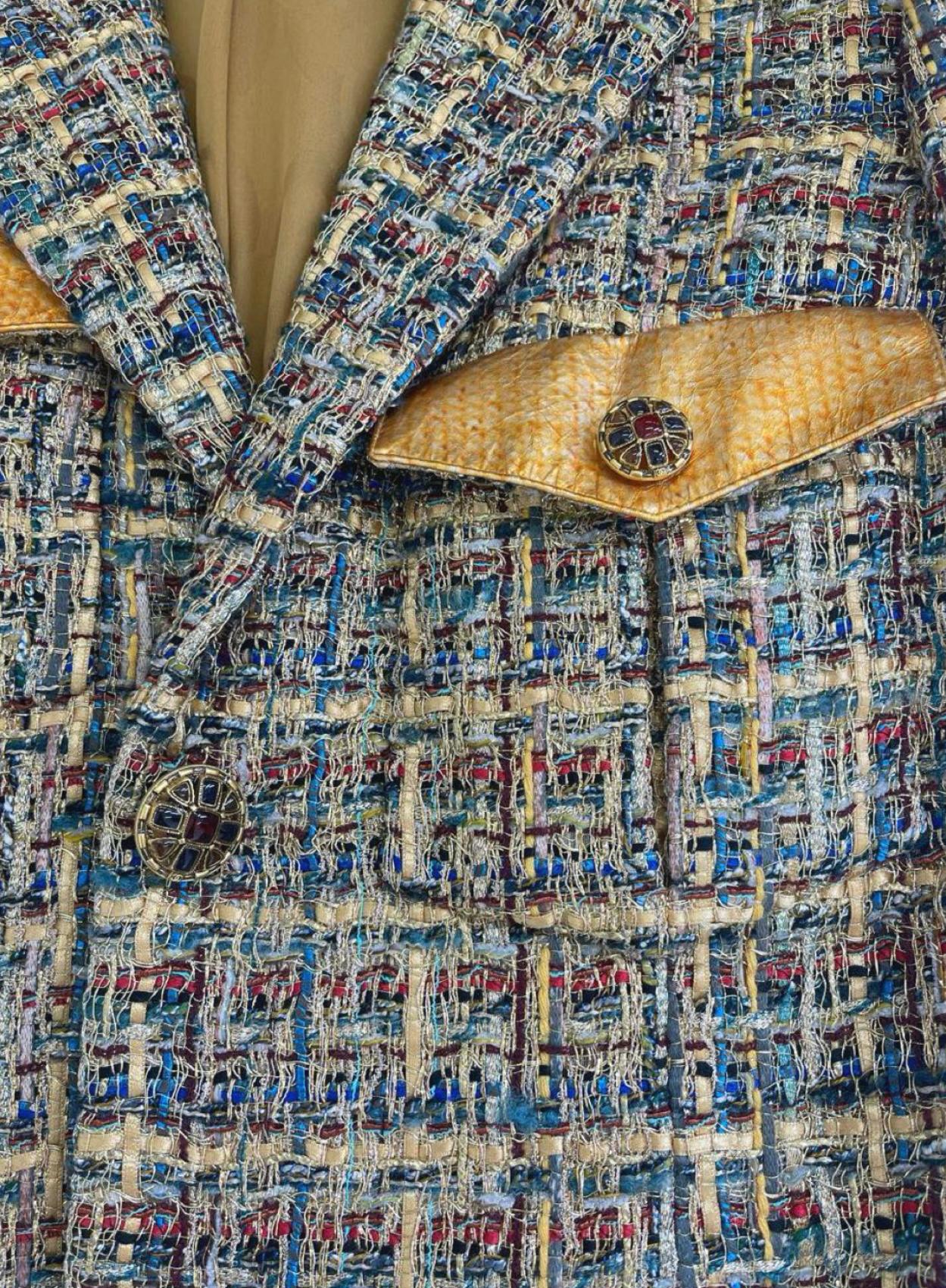Chanel Kristem Stewart Style Paris / Egypt Tweed Jacket  For Sale 12