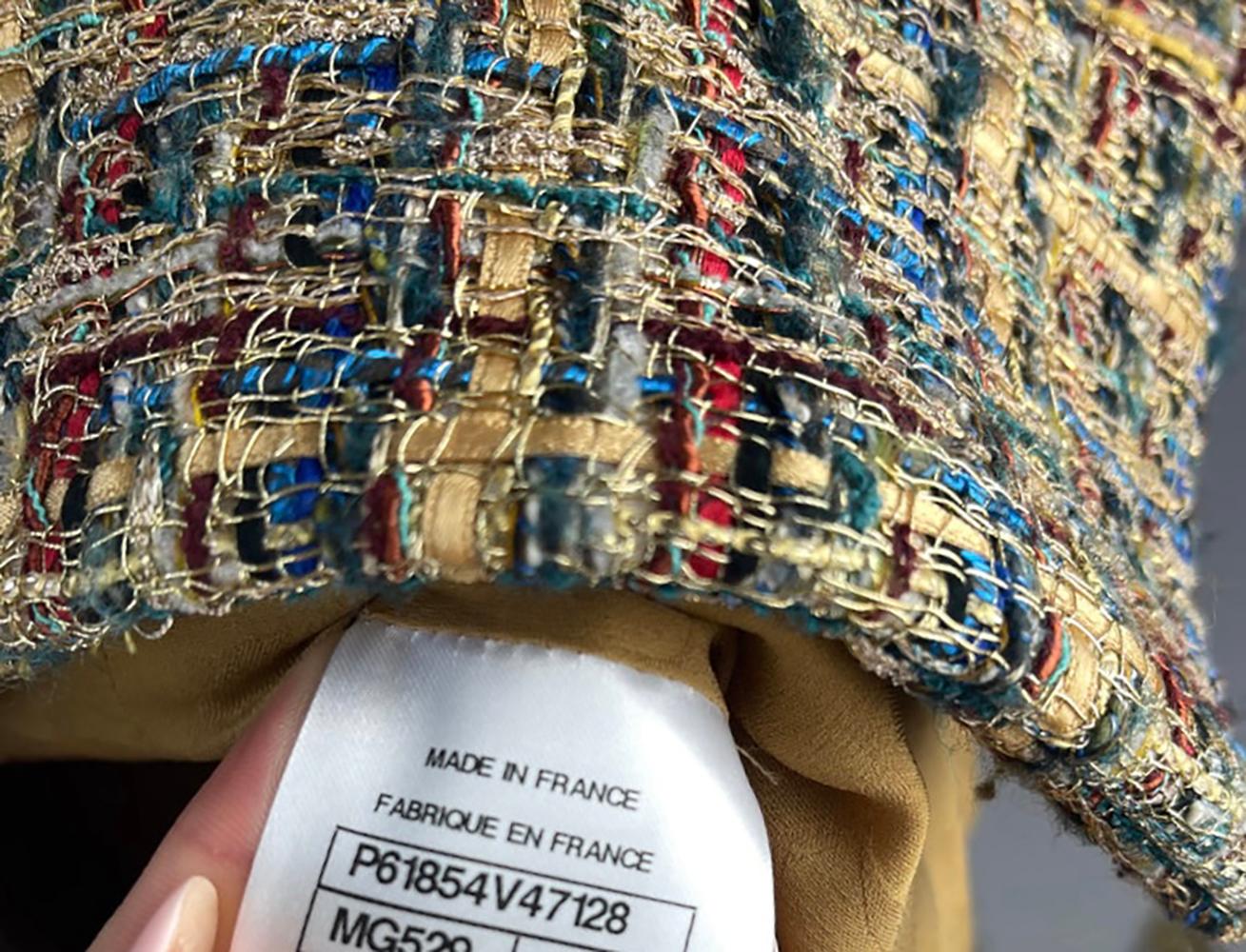 Chanel Kristem Stewart Style Paris / Egypt Tweed Jacket 12