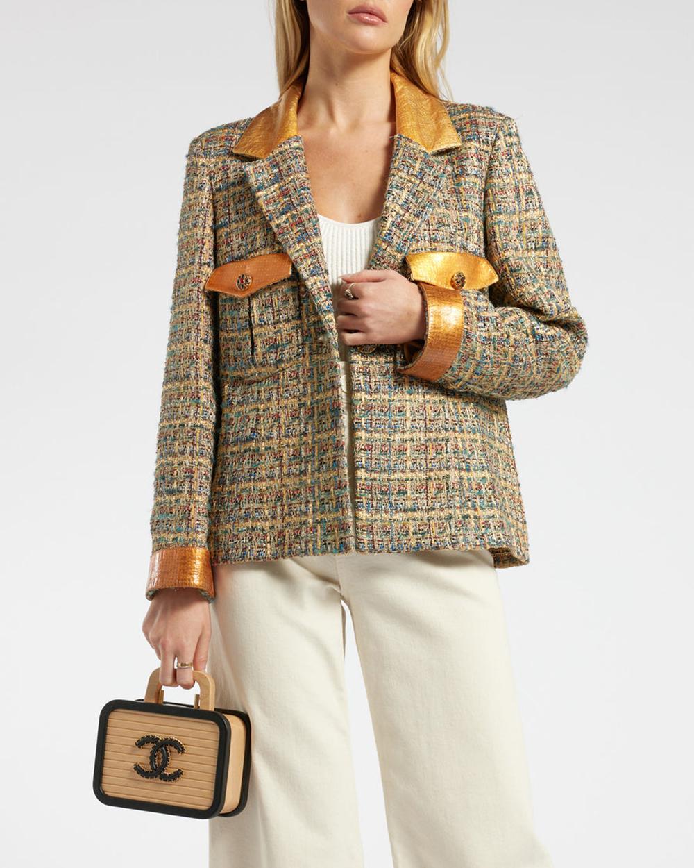 Chanel Kristem Stewart Style Paris / Veste en tweed Egypte  en vente 2
