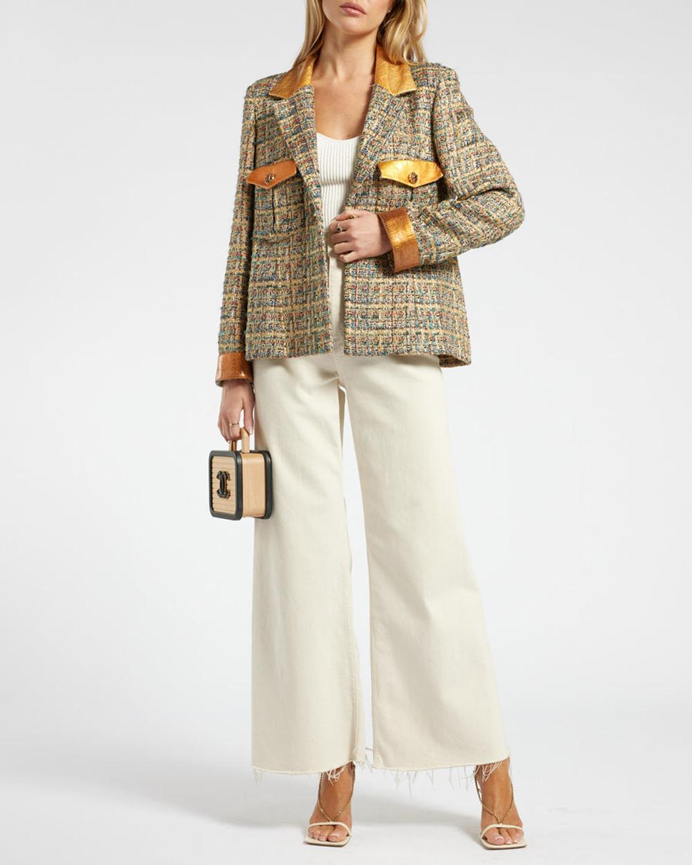 Chanel Kristem Stewart Style Paris / Veste en tweed Egypte  en vente 4
