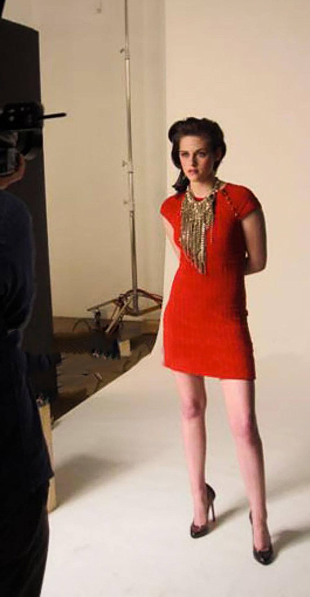 Chanel Kristen Stewart Style Black Woven Dress 2
