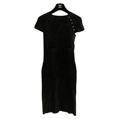 Chanel Kristen Stewart Style Black Woven Dress