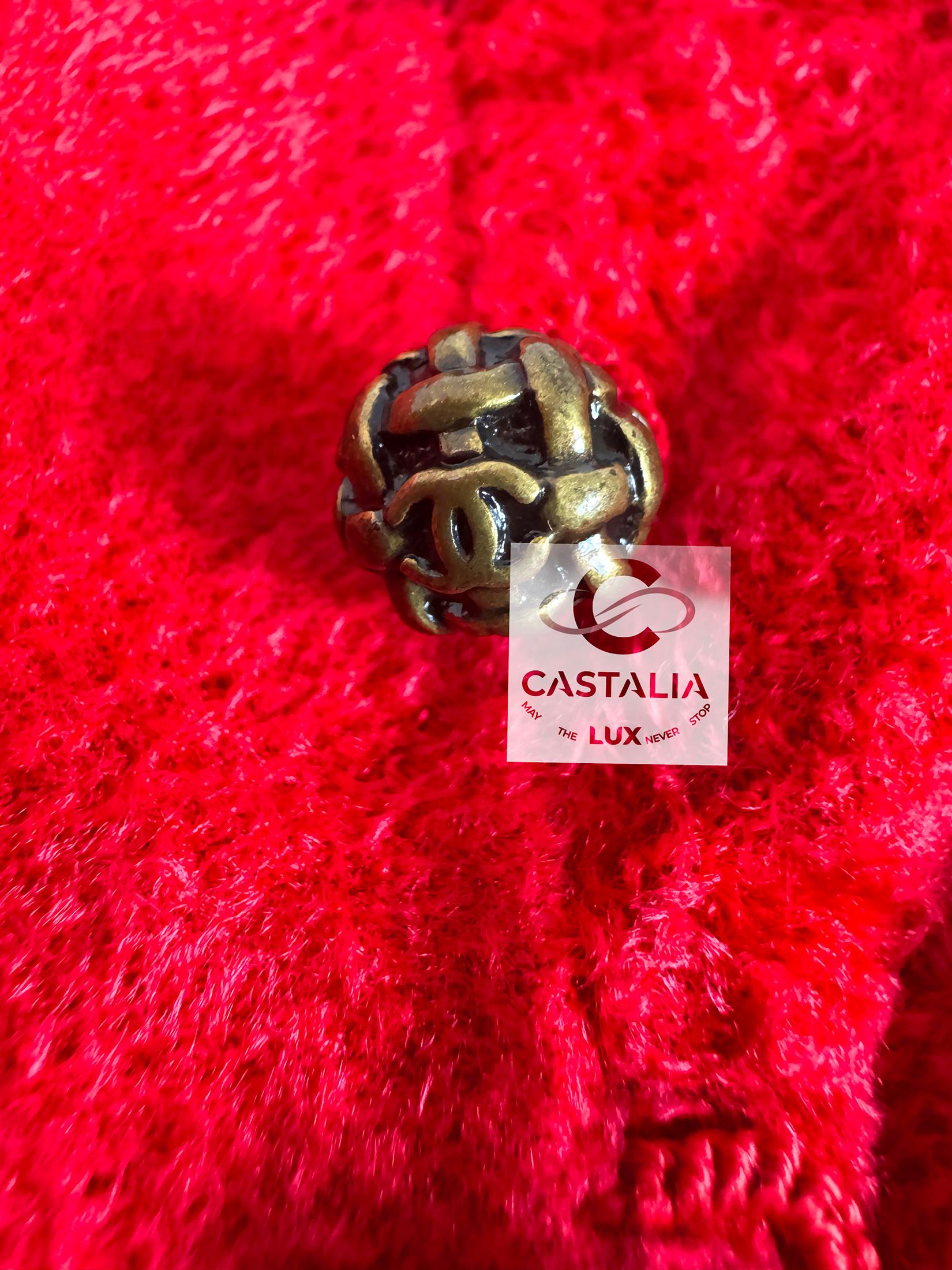 Chanel Kristen Stewart Style Red Runway Dress 36 FA 10