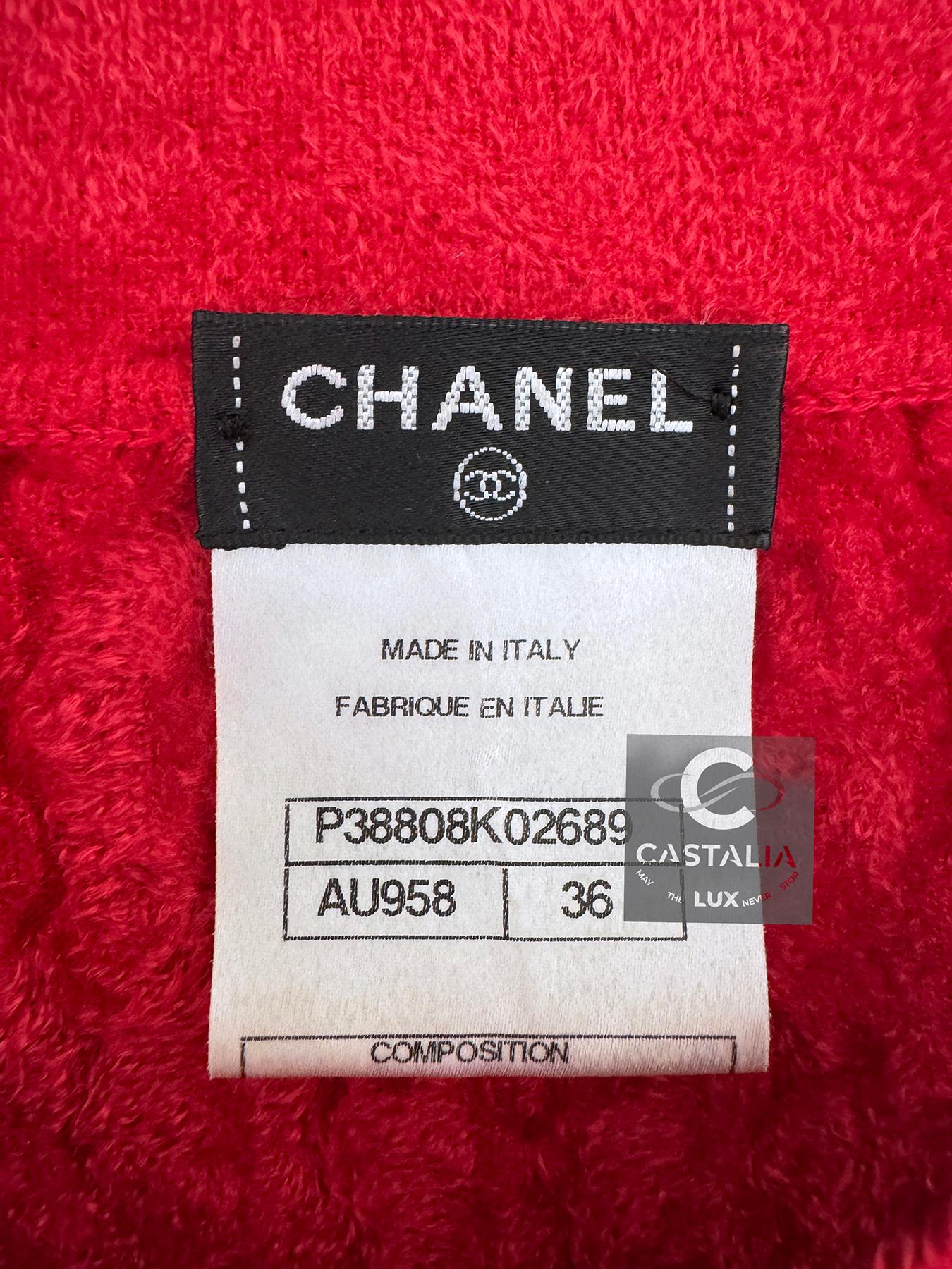 Chanel Kristen Stewart Style Red Runway Dress 36 FA 16