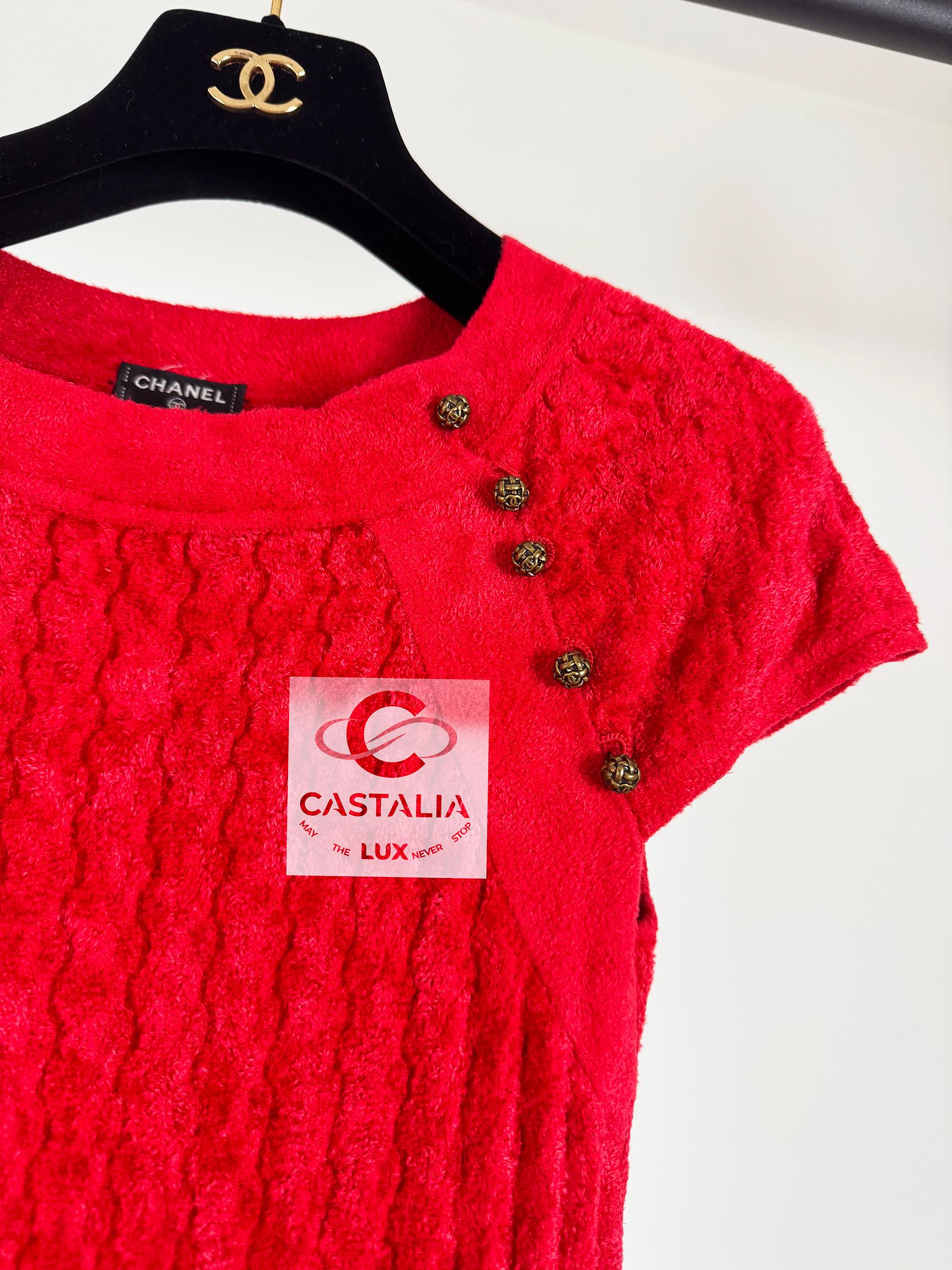 Chanel Kristen Stewart Style Red Runway Dress 14