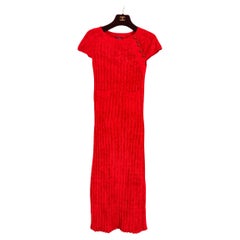 Chanel Kristen Stewart Style Red Runway Dress