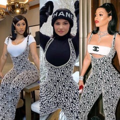 CHANEL Blouson aviateur à logo emblématique « Kylie Jenner » 36 FR