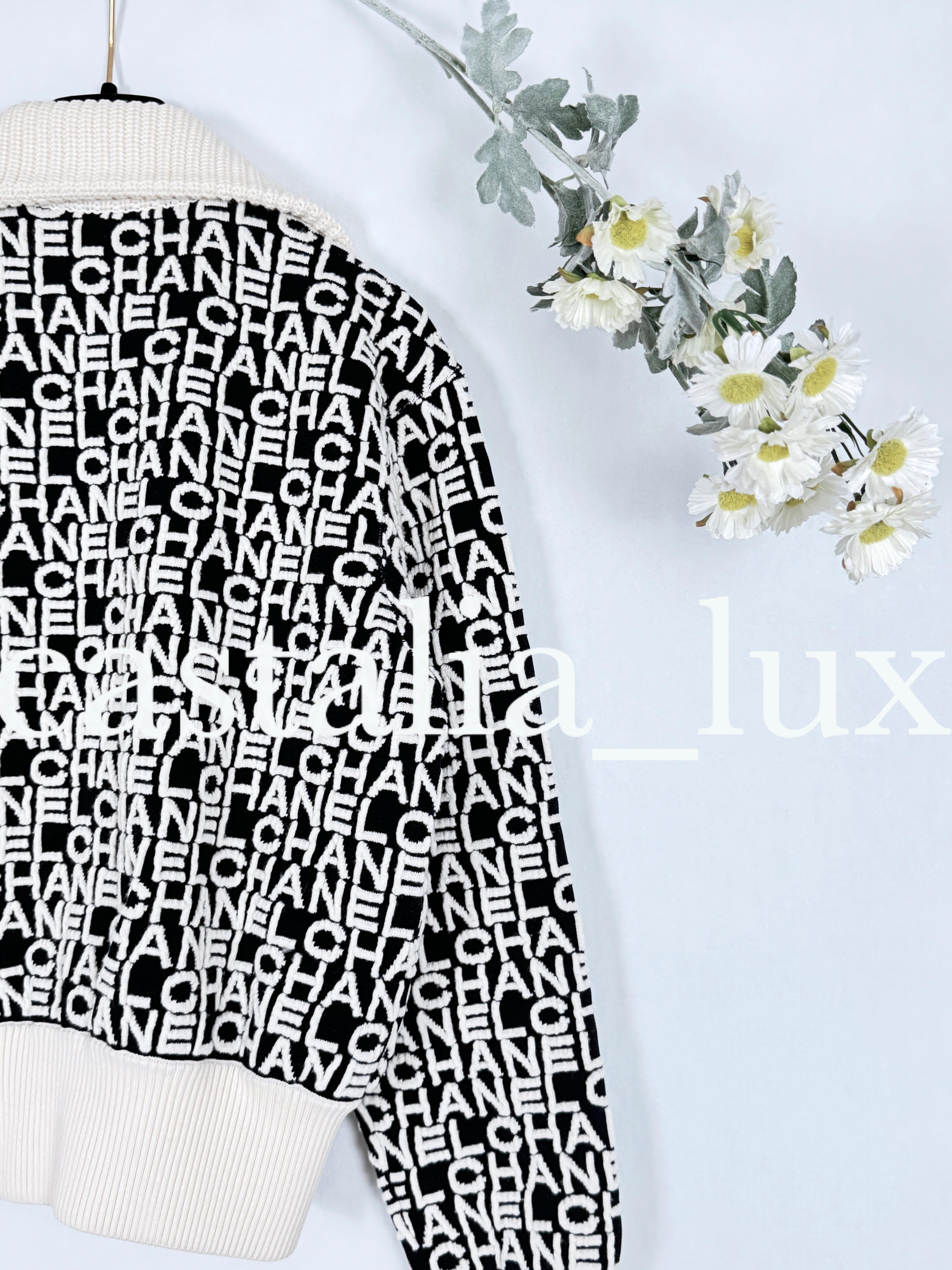 Chanel Kylie Jenner Style Iconic Logo Bomber Jacket 8
