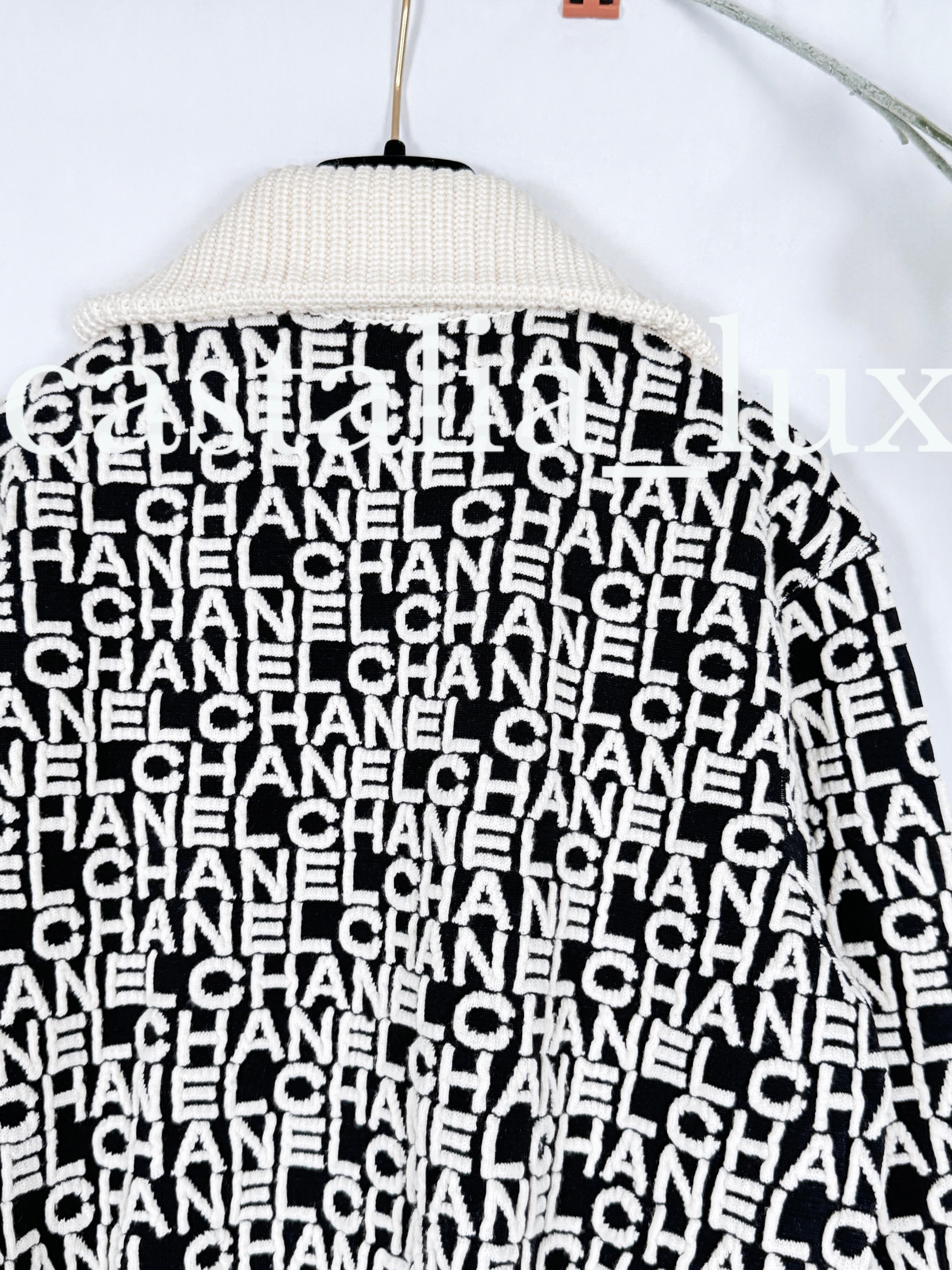Chanel Kylie Jenner Style Iconic Logo Bomber Jacket 9