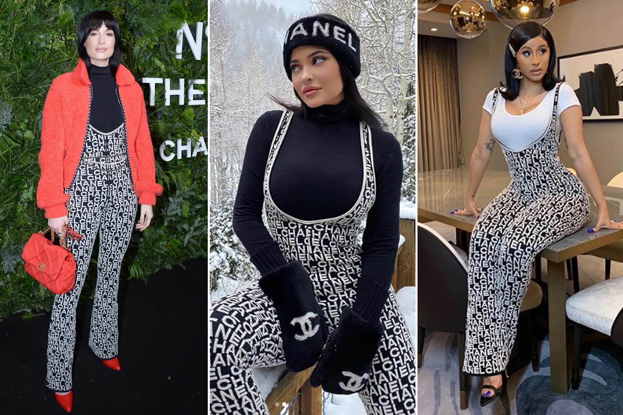 Women's or Men's Chanel Kylie Jenner Style Iconic Logo Bomber Jacket